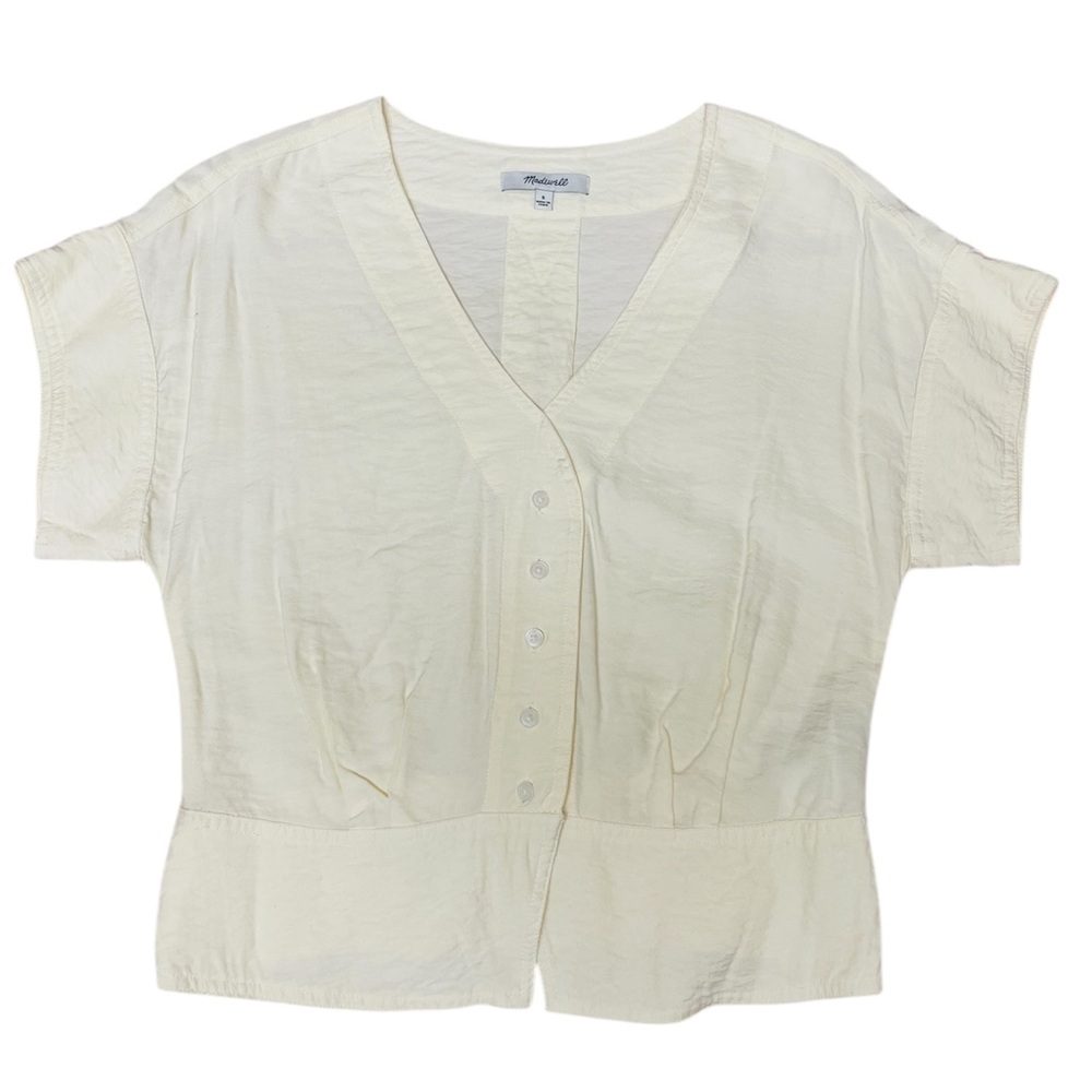 Madewell White Button-Up Blouse - Picture 5 of 5